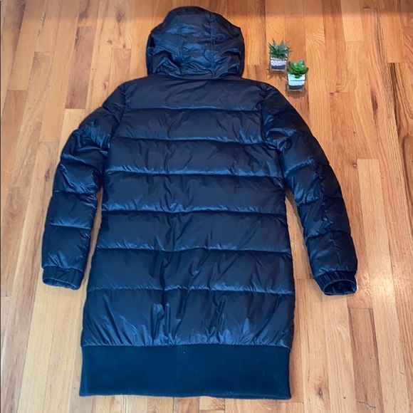 7 For All Mankind black down parka coat jacket - Picture 3 of 9